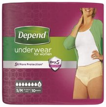 Depend Super S/M kalhotky navlékací pro ženy 10 ks v balení DEP 1941021