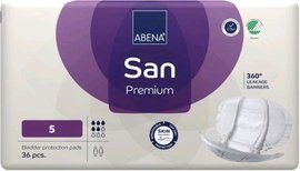 Abena San Premium 5 inkontinenn vlon pleny 36 ks v balen