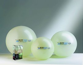 Ledragomma HI-FIT MAXAFE 65cm míč na cvičení v bílé perleťové barvě
