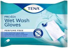 TENA Wet Wash Glove - Vlhčená mycí rukavice 8 ks v balení