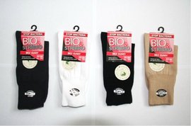 Zdravotní ponožky se stříbrem bílé